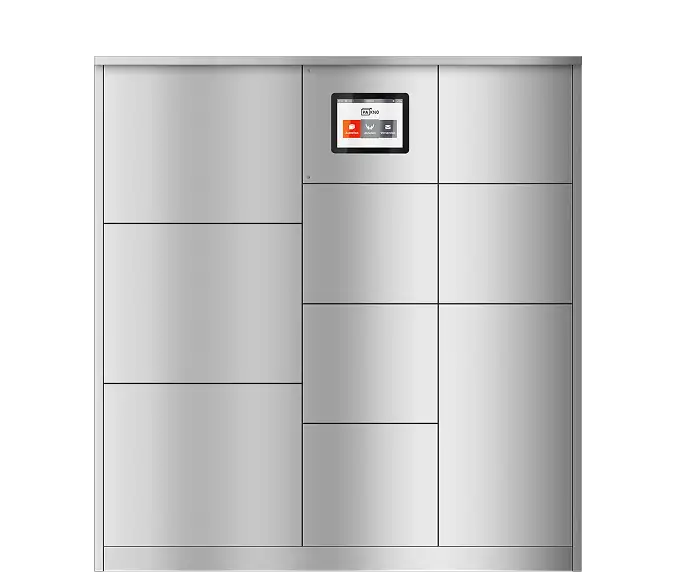 <b>Ohne Briefkasten</b>Nur Paketanlage mit Bedienelement