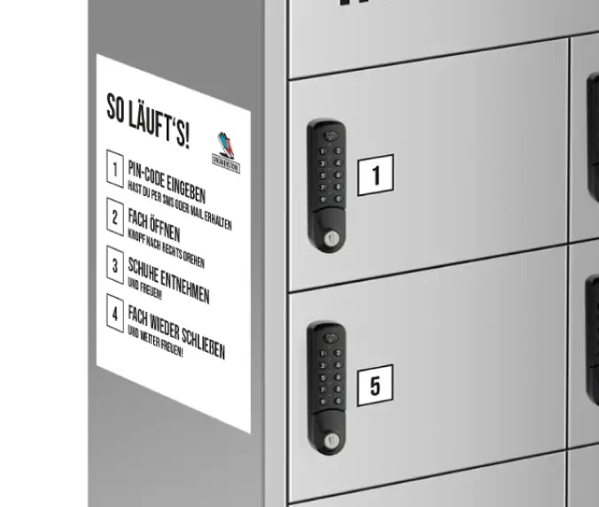 <b>Seitliche Beschriftung</b>bspw. mit kurzer Anleitung